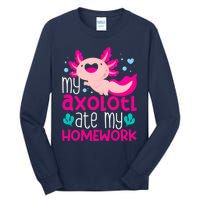 My Axolotl Ate My Homework | Gimmick | Kawaii | Axolotl Tall Long Sleeve T-Shirt