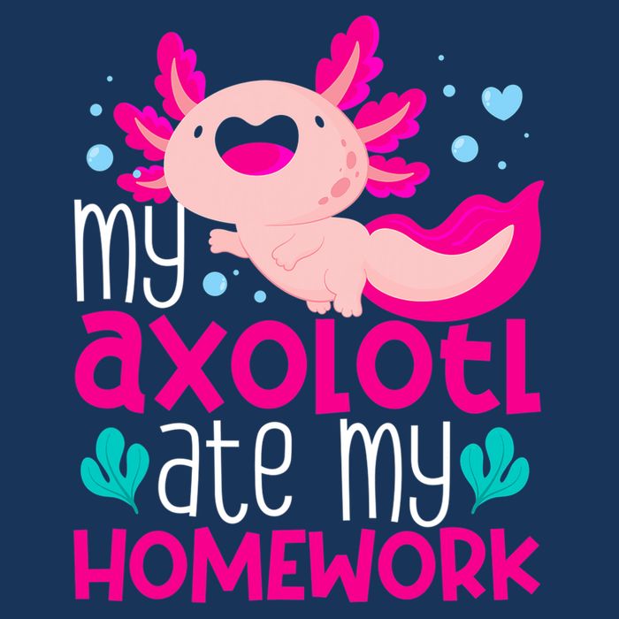 My Axolotl Ate My Homework | Gimmick | Kawaii | Axolotl Mousepad