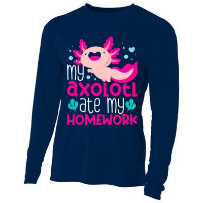 My Axolotl Ate My Homework | Gimmick | Kawaii | Axolotl Cooling Performance Long Sleeve Crew