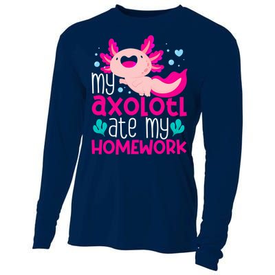 My Axolotl Ate My Homework | Gimmick | Kawaii | Axolotl Cooling Performance Long Sleeve Crew