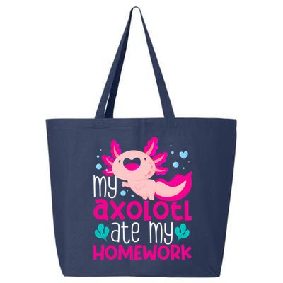 My Axolotl Ate My Homework | Gimmick | Kawaii | Axolotl 25L Jumbo Tote
