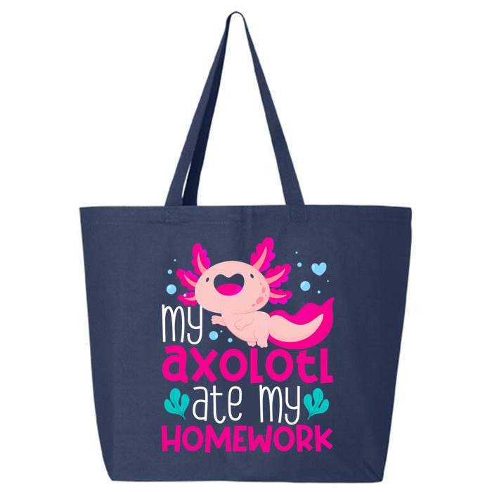 My Axolotl Ate My Homework | Gimmick | Kawaii | Axolotl 25L Jumbo Tote