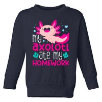 My Axolotl Ate My Homework | Gimmick | Kawaii | Axolotl Toddler Sweatshirt