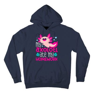 My Axolotl Ate My Homework | Gimmick | Kawaii | Axolotl Tall Hoodie