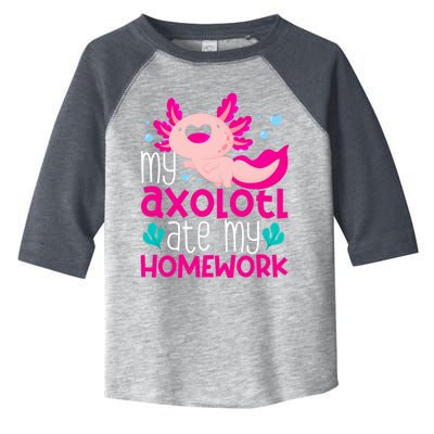 My Axolotl Ate My Homework | Gimmick | Kawaii | Axolotl Toddler Fine Jersey T-Shirt