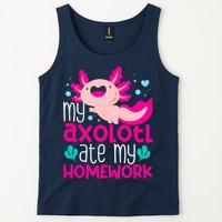 My Axolotl Ate My Homework | Gimmick | Kawaii | Axolotl Tank Top