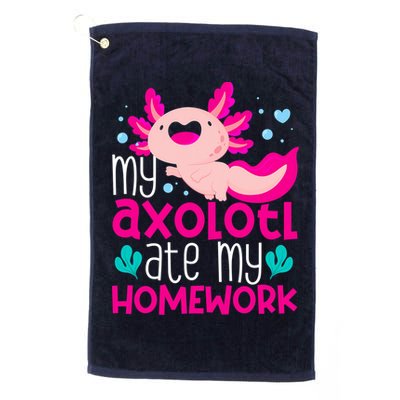 My Axolotl Ate My Homework | Gimmick | Kawaii | Axolotl Golf Towel