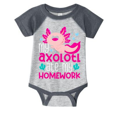 My Axolotl Ate My Homework | Gimmick | Kawaii | Axolotl Infant Baby Jersey Bodysuit