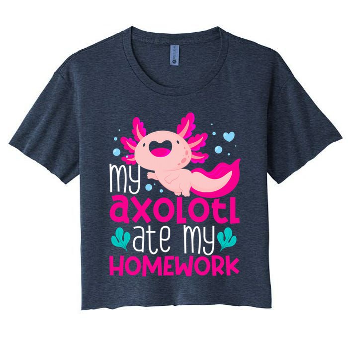 My Axolotl Ate My Homework | Gimmick | Kawaii | Axolotl Crop Top