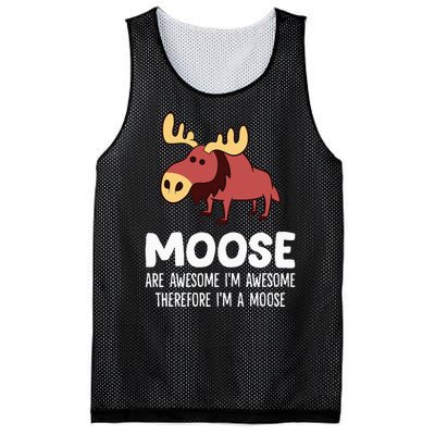 Moose Are Awesome IM Awesome Therefore IM A Moose Mesh Reversible Basketball Jersey Tank