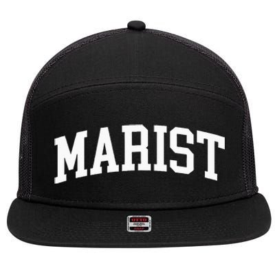 Marist Athletic Arch College University Alumni 7 Panel Mesh Trucker Snapback Hat