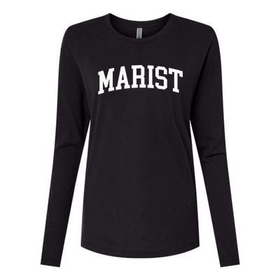 Marist Athletic Arch College University Alumni Womens Cotton Relaxed Long Sleeve T-Shirt