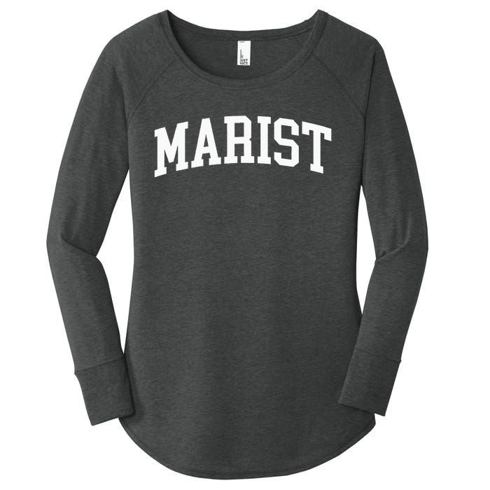 Marist Athletic Arch College University Alumni Women's Perfect Tri Tunic Long Sleeve Shirt