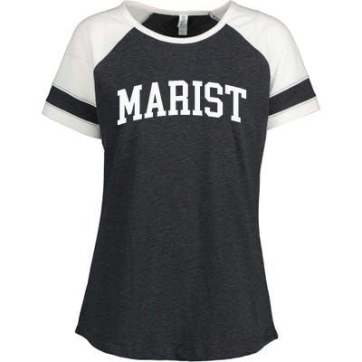 Marist Athletic Arch College University Alumni Enza Ladies Jersey Colorblock Tee