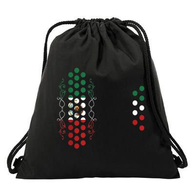 Mexican Air Accordion Player Musician Men Women Drawstring Bag