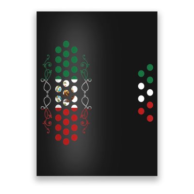 Mexican Air Accordion Player Musician Men Women Poster