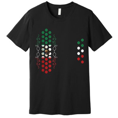 Mexican Air Accordion Player Musician Men Women Premium T-Shirt