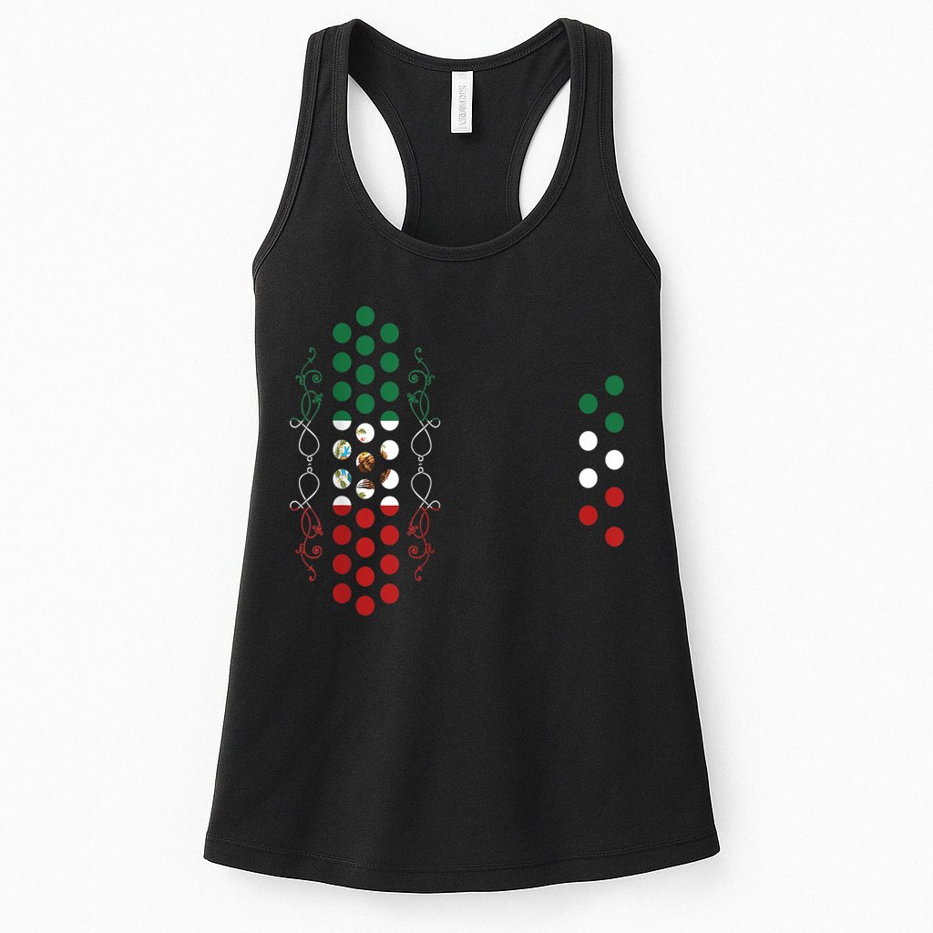 Mexican Air Accordion Player Musician Men Women Womens Tank Top