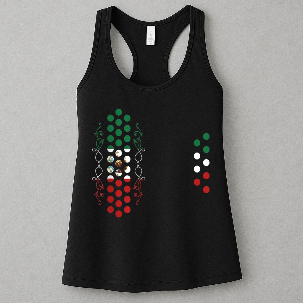 Mexican Air Accordion Player Musician Men Women Womens Tank Top