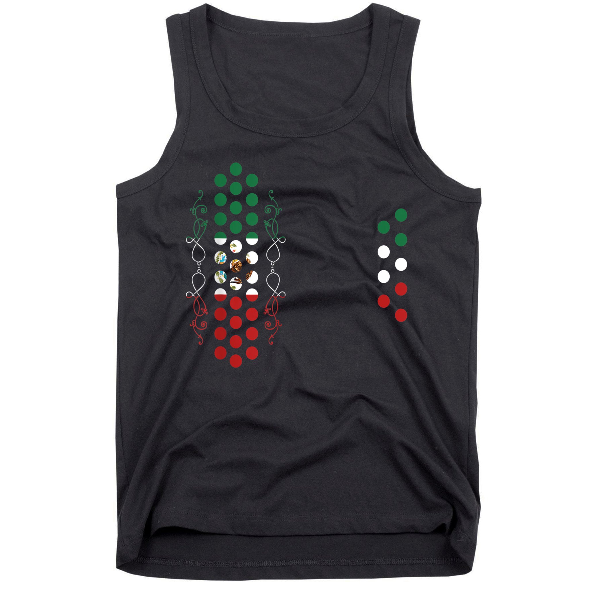 Mexican Air Accordion Player Musician Men Women Tank Top