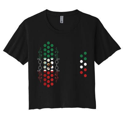 Mexican Air Accordion Player Musician Men Women Women's Crop Top Tee