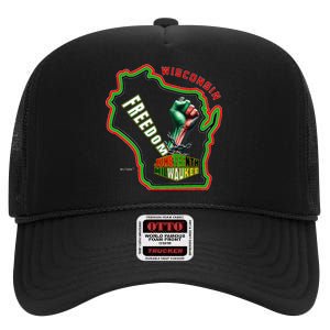 Miltown African American Black History High Crown Mesh Back Trucker Hat