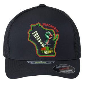 Miltown African American Black History Flexfit Unipanel Trucker Cap