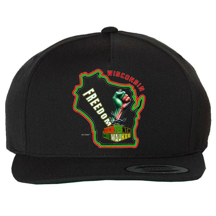 Miltown African American Black History Wool Snapback Cap