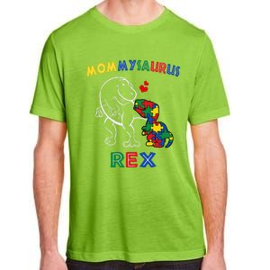 Mommysaurus Autism Awareness Mother's Day Mommy Dinosaur Mom Adult ChromaSoft Performance T-Shirt