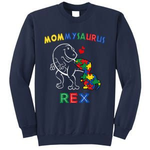 Mommysaurus Autism Awareness Mother's Day Mommy Dinosaur Mom Sweatshirt