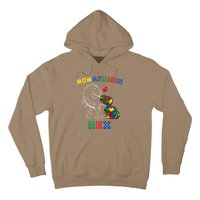 Mommysaurus Autism Awareness Mother's Day Mommy Dinosaur Mom Hoodie