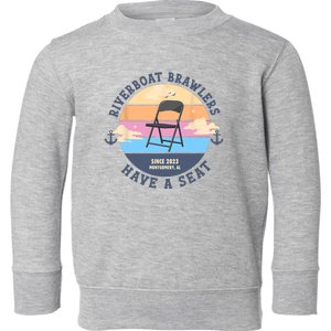 Montgomery Alabama Boat Fight Riverboat Brawl Folding Chair Toddler Sweatshirt