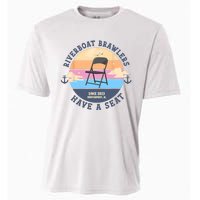 Montgomery Alabama Boat Fight Riverboat Brawl Folding Chair Cooling Performance Crew T-Shirt