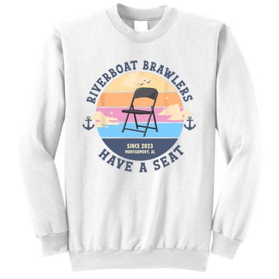 Montgomery Alabama Boat Fight Riverboat Brawl Folding Chair Sweatshirt