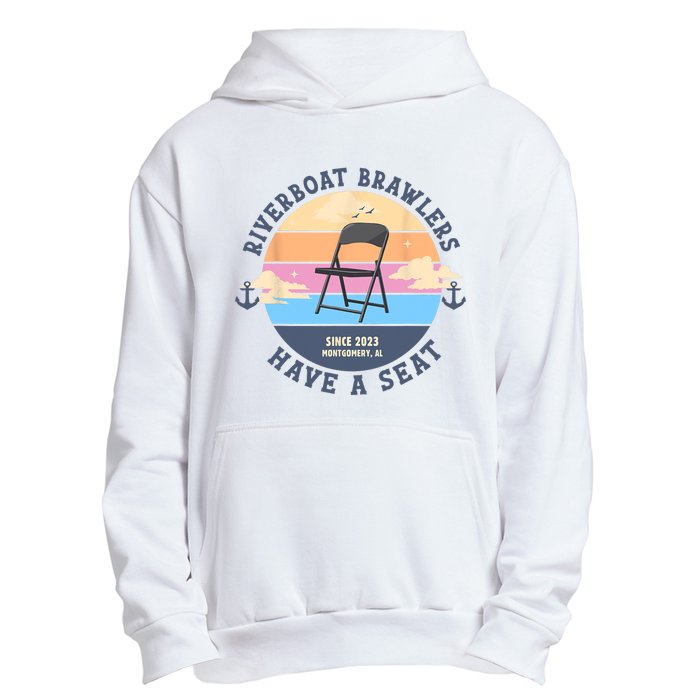 Montgomery Alabama Boat Fight Riverboat Brawl Folding Chair Urban Pullover Hoodie