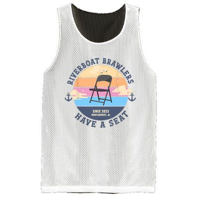 Montgomery Alabama Boat Fight Riverboat Brawl Folding Chair Mesh Reversible Basketball Jersey Tank