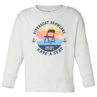 Montgomery Alabama Boat Fight Riverboat Brawl Folding Chair Toddler Long Sleeve Shirt