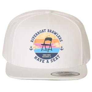 Montgomery Alabama Boat Fight Riverboat Brawl Folding Chair Wool Snapback Cap