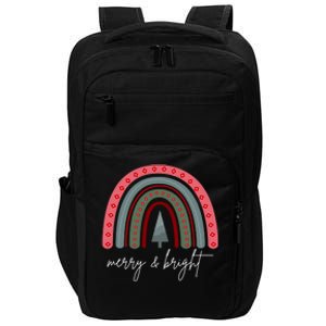 Merry And Bright Rainbow Holiday Impact Tech Backpack