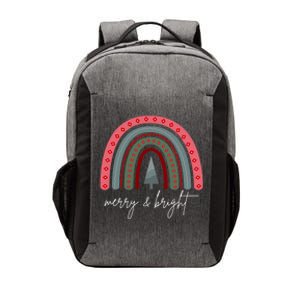 Merry And Bright Rainbow Holiday Vector Backpack