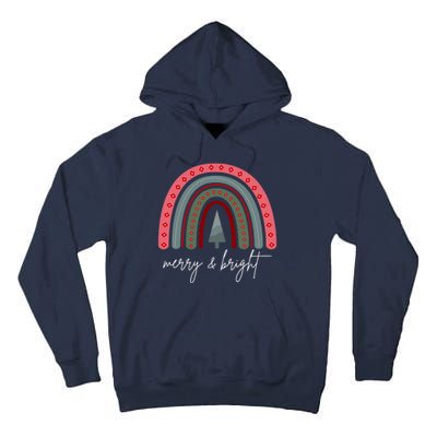 Merry And Bright Rainbow Holiday Tall Hoodie