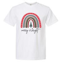 Merry And Bright Rainbow Holiday Garment-Dyed Heavyweight T-Shirt