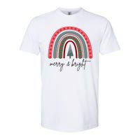 Merry And Bright Rainbow Holiday Softstyle CVC T-Shirt