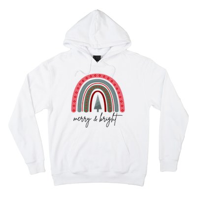 Merry And Bright Rainbow Holiday Hoodie