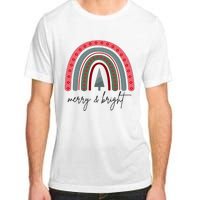 Merry And Bright Rainbow Holiday Adult ChromaSoft Performance T-Shirt