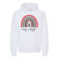 Merry And Bright Rainbow Holiday Premium Hoodie