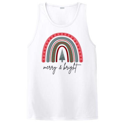 Merry And Bright Rainbow Holiday PosiCharge Competitor Tank