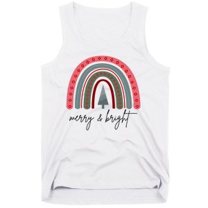 Merry And Bright Rainbow Holiday Tank Top