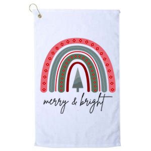 Merry And Bright Rainbow Holiday Platinum Collection Golf Towel