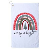 Merry And Bright Rainbow Holiday Platinum Collection Golf Towel